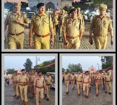 Lucknow: Strict police patrolling in Ghantaghar area, terror among criminals, trust among public