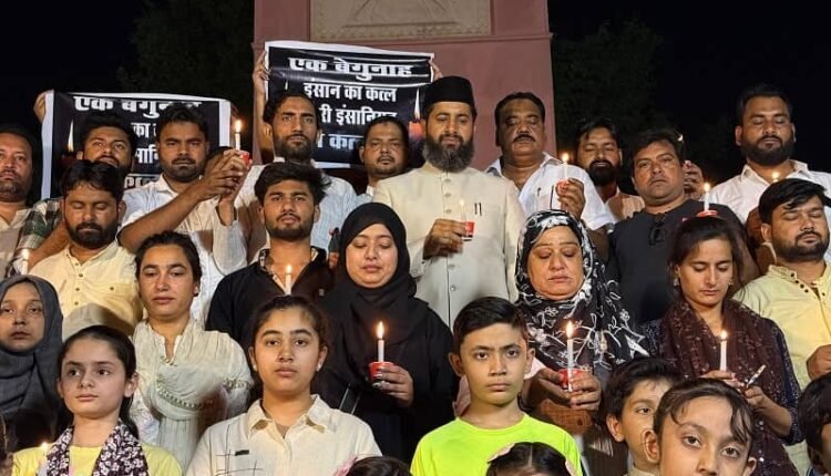 Aam Aadmi Party's demonstration in Rampur over Pahalgam incident