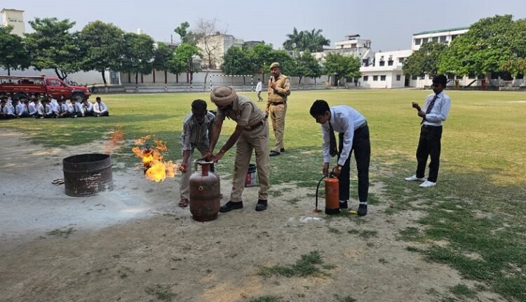 Firefighting day organized in Rampur on the theme "Unite, Ignite a Fire Safe India"