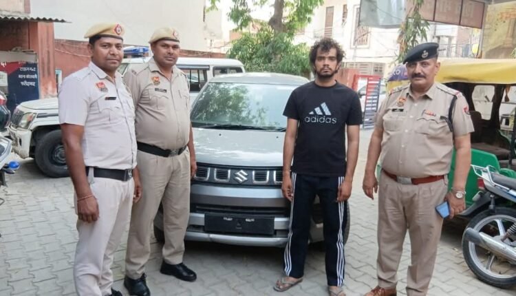 The accused was arrested for driving a car over a policeman with the intention of killing him during vehicle checking, the car was recovered