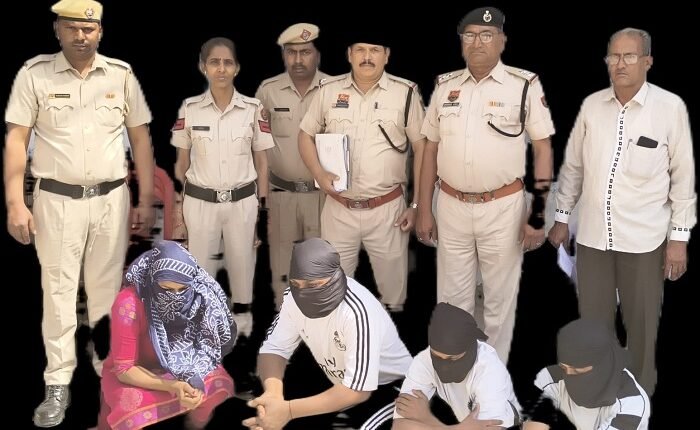 Robbery case of truck driver solved in Ellenabad, four people including a woman arrested