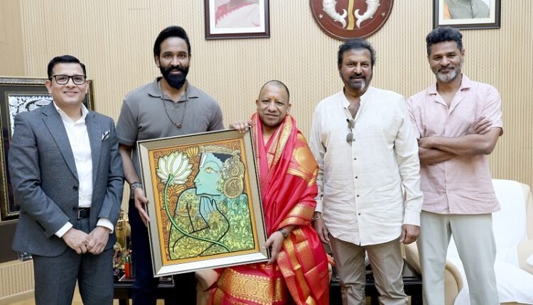 Mohan Babu University team met Chief Minister Yogi Adityanath, film producer Prabhu Deva was also present