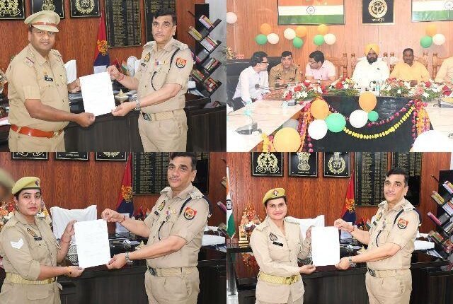 Rampur: Superintendent of Police Rampur honored the employees working on e-office portal