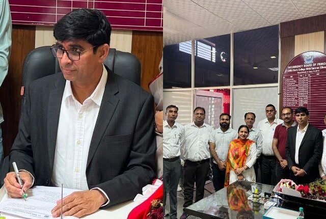 Dr. Sajjan Kumar took over as Principal in M ​​R Jhorda Government College