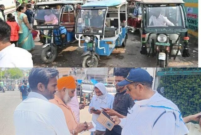The increasing number of e-rickshaws in Alwar city has become the cause of traffic jams, the traffic system has collapsed