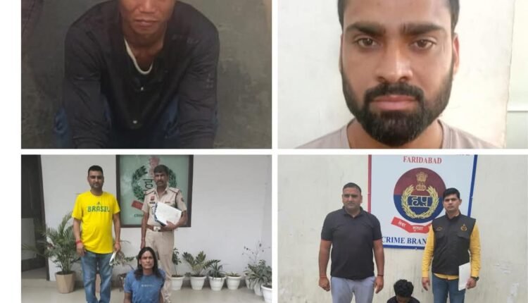 Faridabad Police takes action against illegal arms holders, 4 accused arrested in different cases, 4 country-made pistols recovered