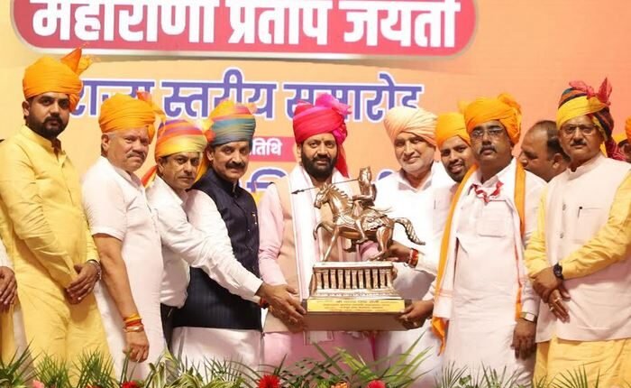 Veer Shiromani Maharana Pratap Jayanti was celebrated in a grand manner in Salwan village of Karnal
