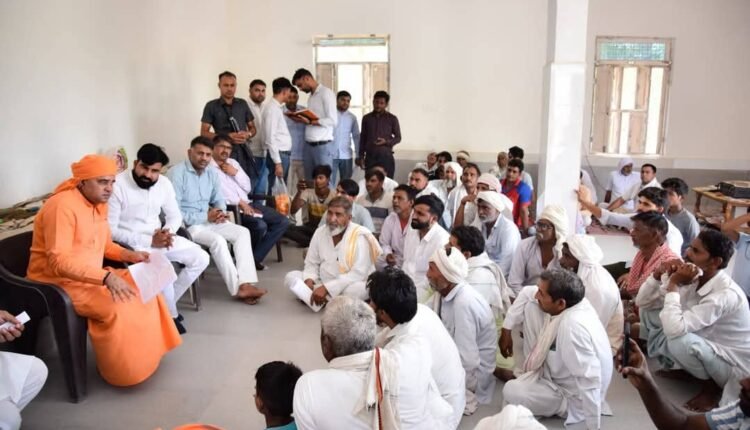 Mahant took information about development work in every village