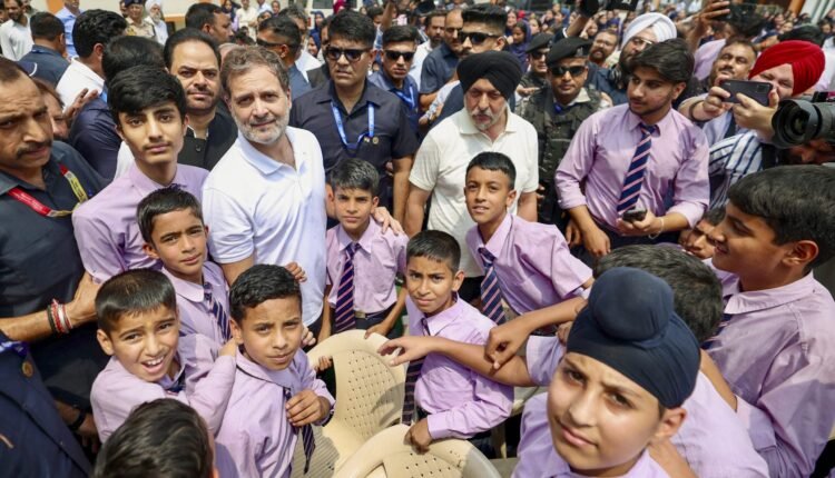 Don't worry, everything will be normal: Rahul consoles school children in Poonch
