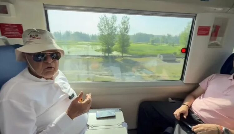 Eyes filled with tears: Farooq Abdullah on first train journey from Kashmir to Katra