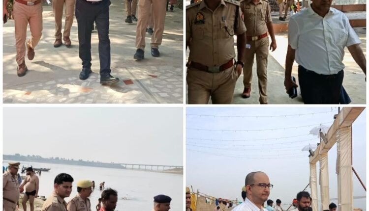 The administration is alert at the Ganga Ghats of Mirzapur on Ganga Dussehra, peace and order is in place
