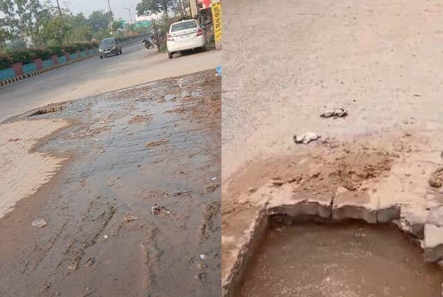 Thousands of liters of water wasted due to the negligence of the water supply department in Bhiwadi