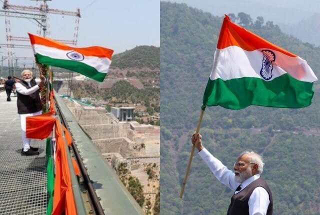 Tricolour hoisted on Chenab Rail Bridge: Prime Minister Modi called it a symbol of national pride