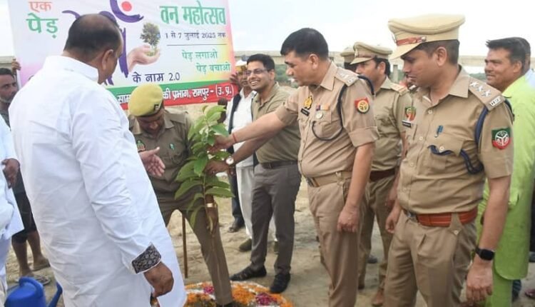 In Rampur, DM and SP inspected the route for the preparations of Kanwar Yatra, tree plantation was also done under the campaign 'Ek Ped Maa Ke Naam'