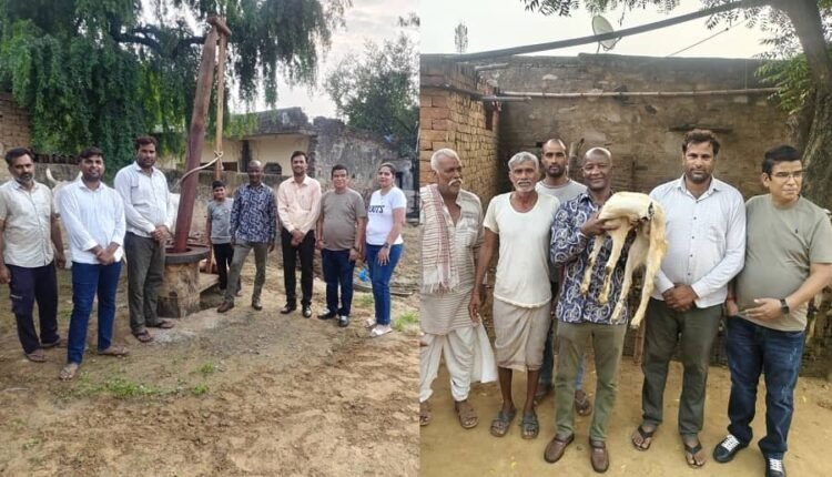 High Commissioner of Botswana country of Africa Gilbert Shimane Mangole visited Gahankar village