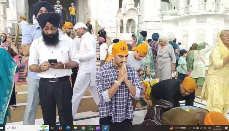 Ahan Sethi bowed his head in Sri Harmandir Sahib, said- got immense peace, expressed excitement about 'Border 2'
