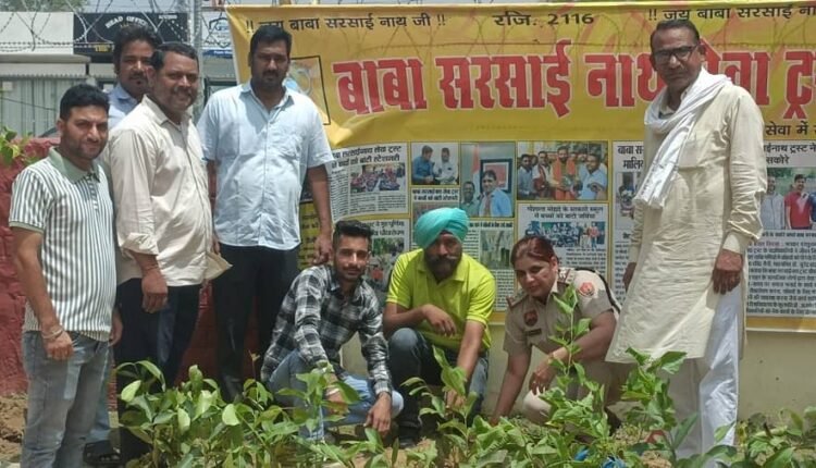 Women police station gave the message of environmental protection by planting trees