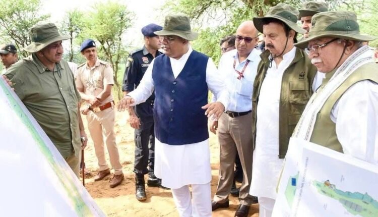 Inspection of Union Ministers and Haryana Minister for Aravali Jungle Safari Project