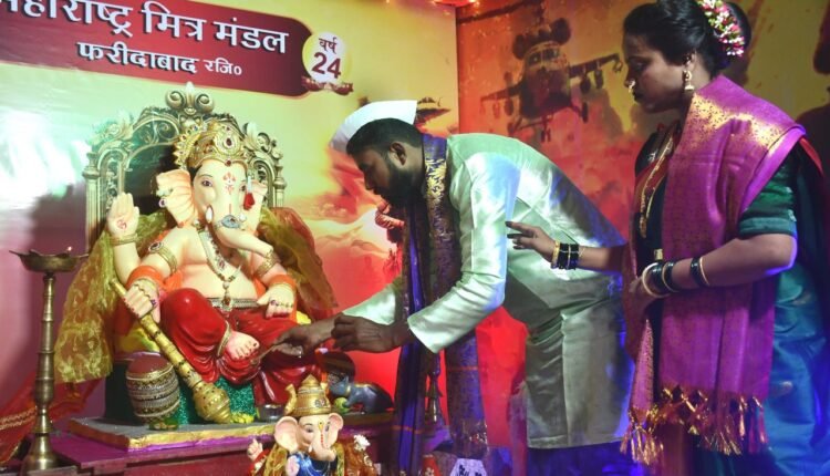 Bappa was established with full Vedic rituals and chanting of mantras