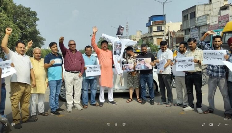 Gurpatwant Singh Pannu's effigy burnt in Amritsar, BJP leaders protest against anti-national activities