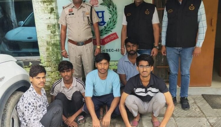 The team of Crime Branch Sector-48 arrested five accused in the case of fighting and assault