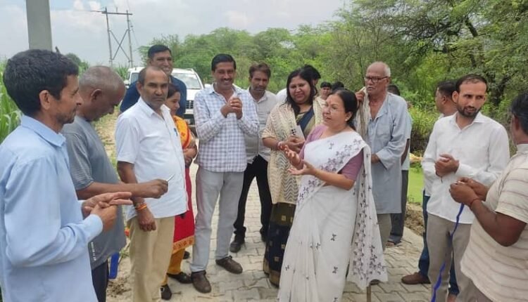 Inauguration of two development works made from MLA fund in Modinagar assembly constituency