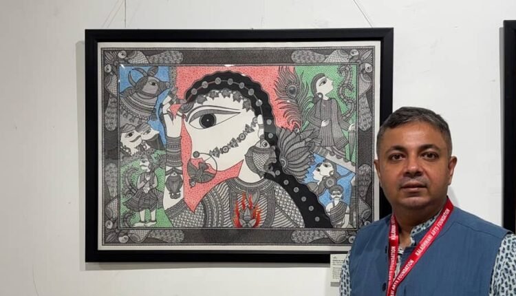 Commendable presentation by Mithila painting artist, Mrinal Singh