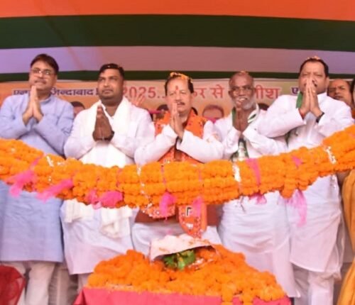 NDA workers' conference in Lakhisarai: Leaders roared, vowed unity, and the presence of thousands of workers made the conference a success.