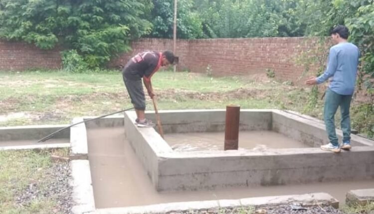 Additional teams landed in the field for quick drainage of rainwater