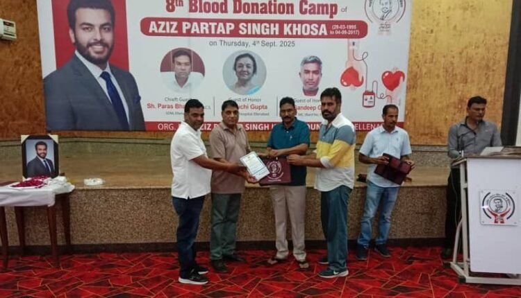 Dr. Ram Pratap Sohal set his record by donating blood for the 78th time