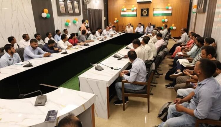 Additional District Magistrate reviewed the villages under the consolidation process.