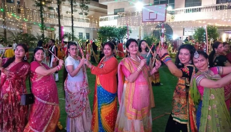 A grand Dandiya Night was organised at Sherwood Academy, showcasing glimpses of Indian culture.