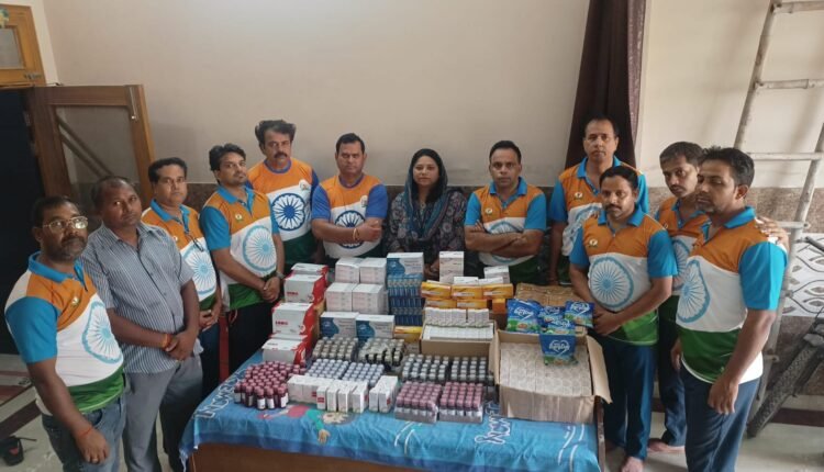 Matribhoomi Seva Sangh sent medicines and food items to the Punjab flood victims