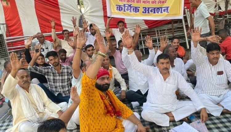 Villagers in Sikri Khurd go on hunger strike, demand for beautification of the temple and formation of a trust.
