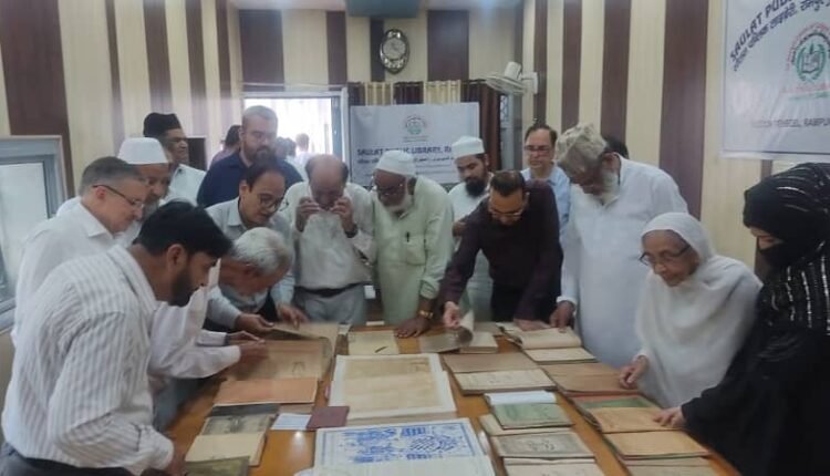 Rampur: An exhibition of ancient manuscripts was organized on the 91st Foundation Day of Saulat Public Library.