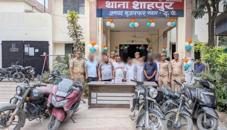 Big action by Shahpur police: SHO Mohit Chaudhary and team arrested 10 cunning gamblers