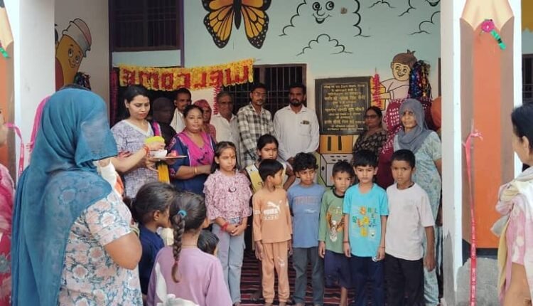 Chief Minister Nayab Singh Saini inaugurated the online renovation of Anganwadi centers.