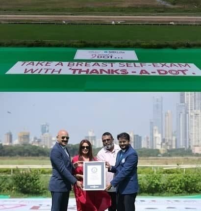 SBI Life's 'Thanks-a-Dot' initiative creates Guinness World Records®, makes breast health a household topic of conversation