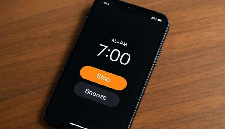 Apple , alarm interface , iPhone users, accidentally pressing 'Stop' will not miss the alarm.