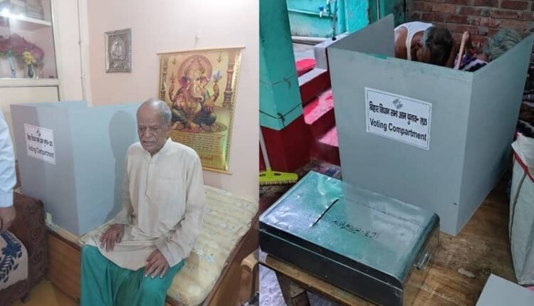 Respect for democracy: Senior citizens and differently-abled voters cast their votes through postal ballots under home voting
