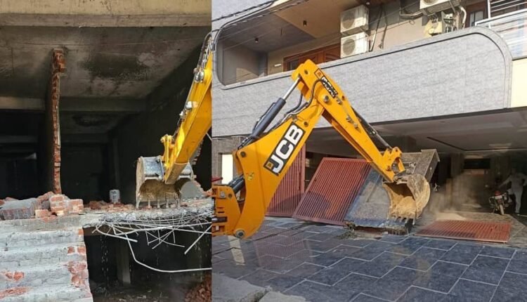 GDA carried out sealing and demolition proceedings in Indirapuram area.