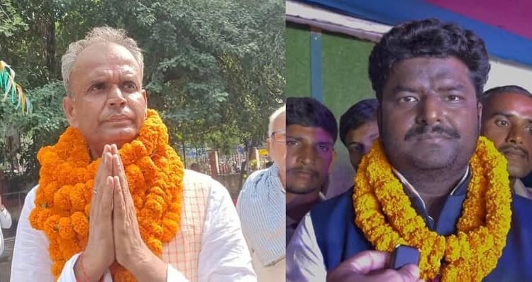 candidates, filed their nomination papers, Lakhisarai , Suryagarha assembly constituencies.