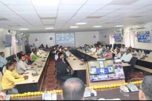 Chief Minister Nitish Kumar inaugurated a total of 05 Panchayat Government buildings in Lakhisarai district through live telecast.