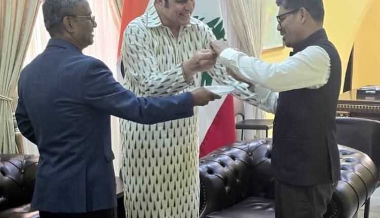 Naved Mian's birthday celebrated at the Indian Embassy in Beirut