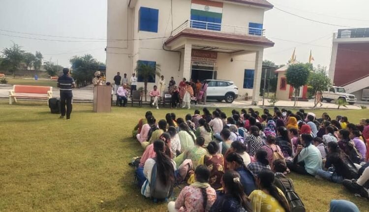 Road safety is the only protection – “Road Safety Awareness Programme” organised at Janta Kanya Postgraduate College, Ellenabad