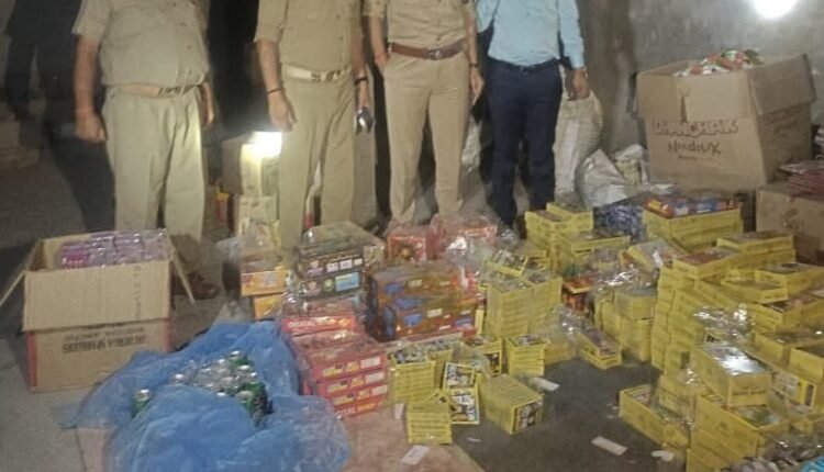 Sonbhadra: 90 kg of illegal firecrackers recovered from warehouse, case registered against one accused