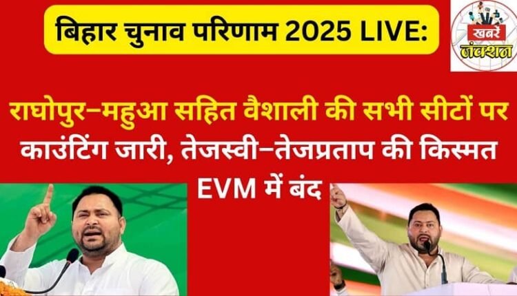 Bihar Election Results 2025 LIVE: Counting continues in all Vaishali seats, including Raghopur and Mahua; Tejashwi and Tej Pratap's fate locked in EVMs