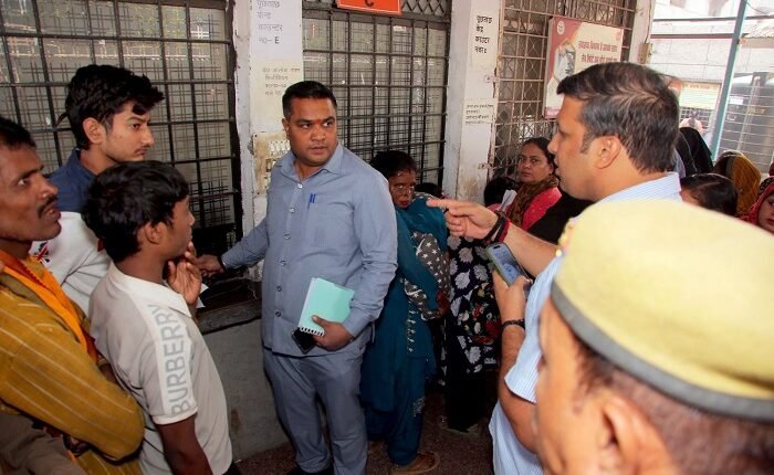 The District Magistrate conducted a surprise inspection of the hospital for better services to the public.