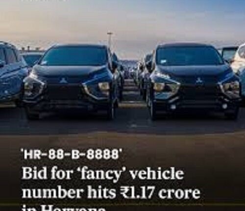 In Haryana, the fancy number HR-88-B-8888 has sold for over ₹10 lakh, as the craze for unique numbers grows.