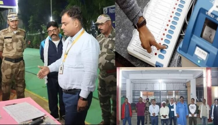 From voting to counting: EVM machines kept safe in the strong room, candidates can also monitor them 24 hours a day.